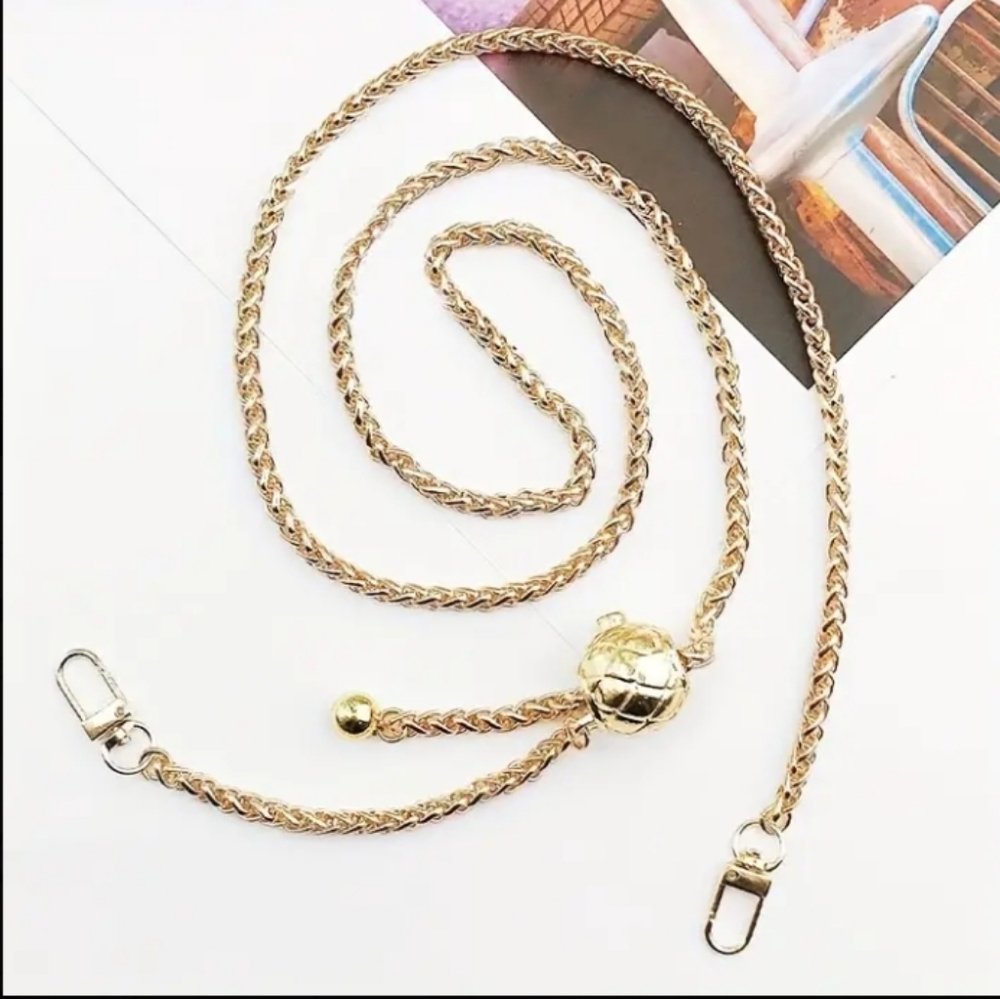 Adjustable gold rope converter chain